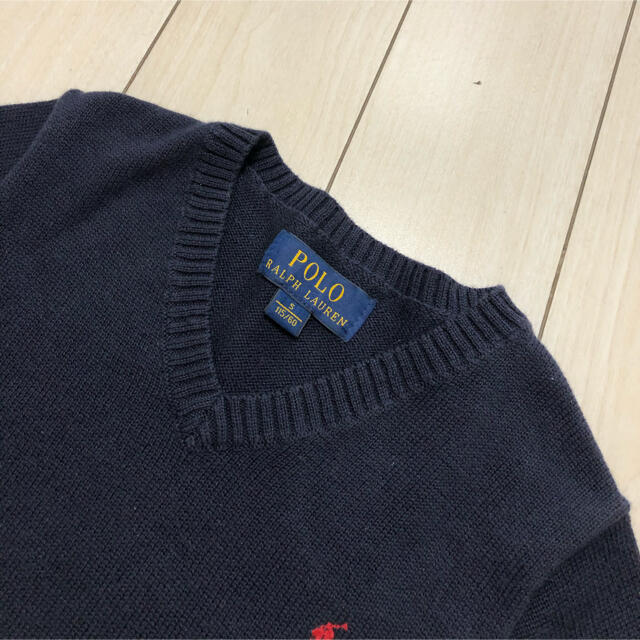 POLO RALPH LAUREN(ポロラルフローレン)のラルフローレン 100 110 115 S カーディガン 濃紺 お教室 子供 キッズ/ベビー/マタニティのキッズ服女の子用(90cm~)(カーディガン)の商品写真