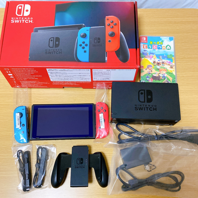 Nintendo Switch(ニンテンドースイッチ)のNintendo Switch ニンテンドースイッチ　どう森ソフトセット エンタメ/ホビーのゲームソフト/ゲーム機本体(家庭用ゲーム機本体)の商品写真