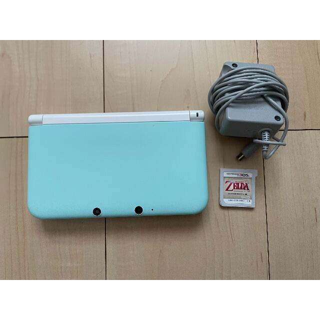 ニンテンドー3DS - ニンテンドー3DS LL ミント×ホワイト ＋ ゼルダの伝説 ソフト