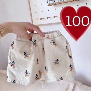 ❣️一点限り❣️ ミッキー  モチーフ　ショートパンツ　100(パンツ/スパッツ)