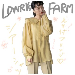 ローリーズファーム(LOWRYS FARM)のＢＩＧフリルカラーブラウスＬＳ(シャツ/ブラウス(長袖/七分))