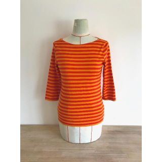 マリメッコ(marimekko)のももニャンコ様専用2点マリメッコ/カットソー/トップス/7分袖/XS/ボーダー(Tシャツ(長袖/七分))