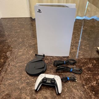 プレイステーション(PlayStation)の中古 PS5 本体 ディスクドライブ付き 通常版 美品(家庭用ゲーム機本体)