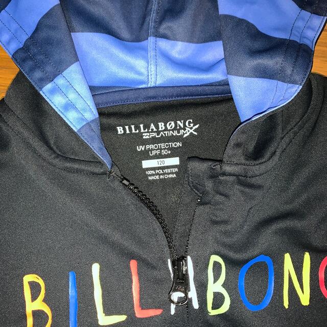 billabong(ビラボン)のBILLABONG ビラボン ラッシュガード プール パーカー 120cm 美品 キッズ/ベビー/マタニティのキッズ服男の子用(90cm~)(水着)の商品写真