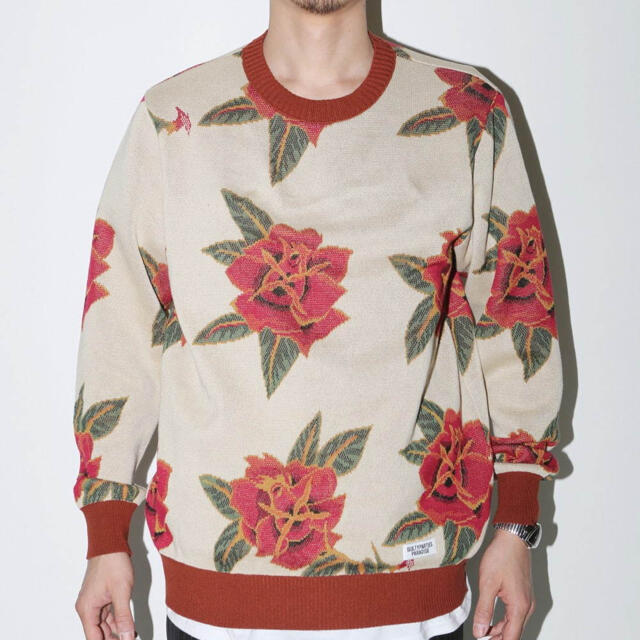 WACKOMARIA ROSE JACQUARD SWEATER