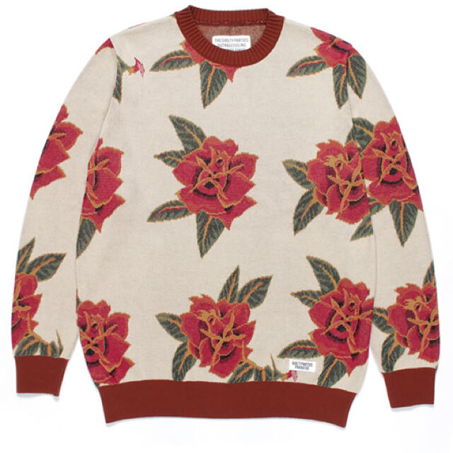 WACKOMARIA FLOWER JACQUARD SWEATER 完売