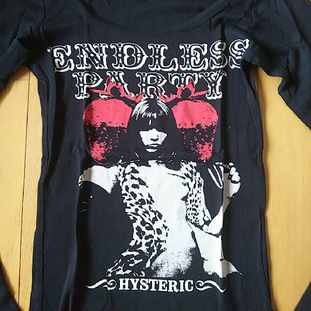 激安 HYSTERIC スカルベリー ロンT GLAMOUR Tシャツ/カットソー(七分