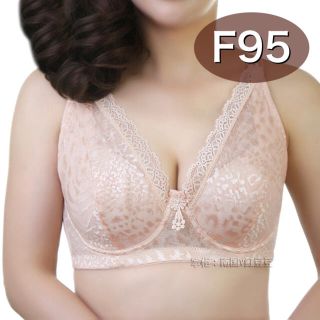 大きいサイズ フルカップブラジャー　ベージュ　肌色　F95(ブラ)