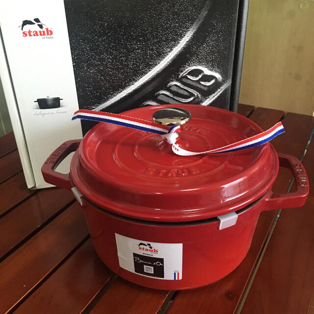 STAUB - 新品 ストウブ ピコ ココット ラウンド チェリー 20cm の+