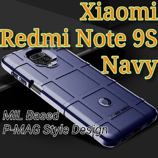 Redmi Note 9S ケース (RGS) ネイビーブルー(Androidケース)