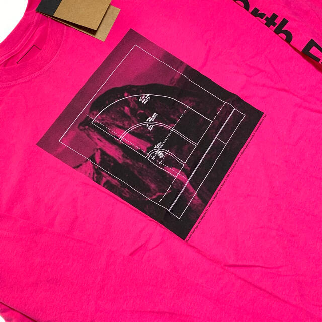 THE NORTH FACE(ザノースフェイス)の【新品】THE NORTH FACE Tシャツ ピンク ロゴ入り メンズのトップス(Tシャツ/カットソー(七分/長袖))の商品写真