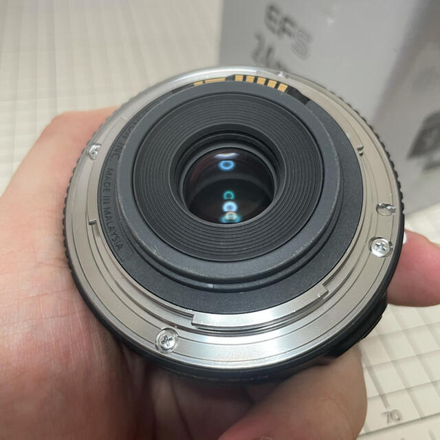 Canon(キヤノン)のCanon 単焦点広角レンズ EF-S24mm F2.8 STM APS-C対応 スマホ/家電/カメラのカメラ(レンズ(単焦点))の商品写真