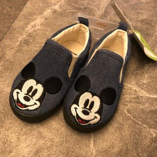 ディズニー(Disney)のミッキー  スリッポン　可愛い　13.0cm(スリッポン)