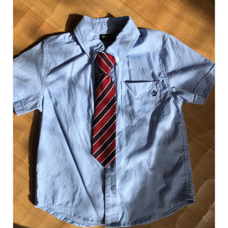 ネクタイ付き半袖ワイシャツ　120(ドレス/フォーマル)
