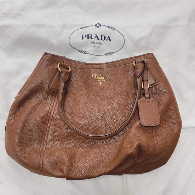 【6/14お値下げ】PRADA ショルダーバッグ VIT DAINO ブラウン