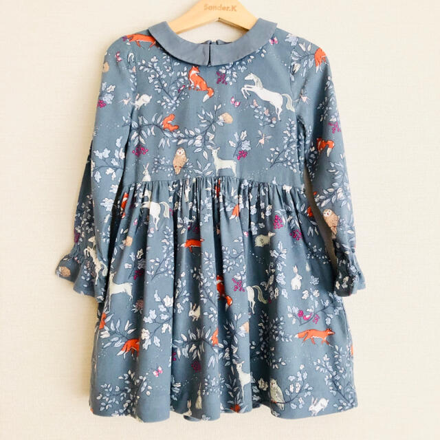 Boden(ボーデン)のミニボーデン　アニマルノスタルジックワンピース　2-3歳98cm キッズ/ベビー/マタニティのキッズ服女の子用(90cm~)(ワンピース)の商品写真