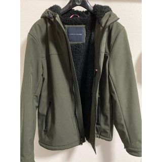 トミーヒルフィガー(TOMMY HILFIGER)の【美品】【送料無料】TommyHilfiger ソフトシェルフードジャケット　M(マウンテンパーカー)