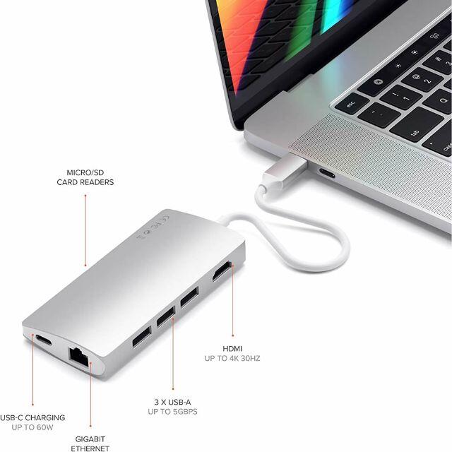 USB-Cポート数Satechi V2 マルチ USB ハブ Type-C