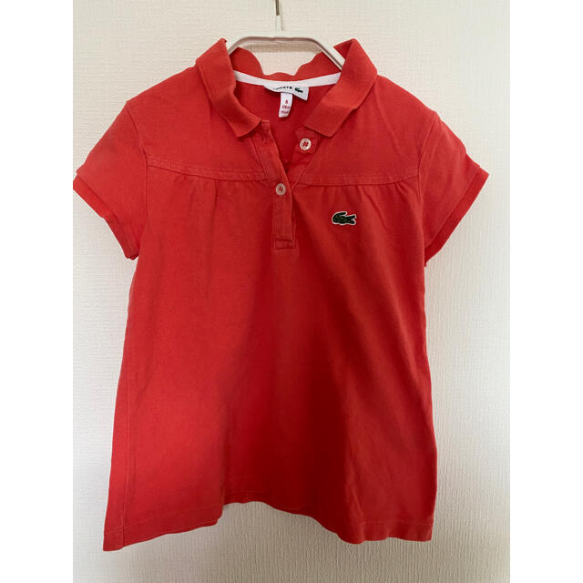 LACOSTE(ラコステ)のLACOSTE ラコステ　ガールズ　ポロシャツ　ピンク キッズ/ベビー/マタニティのキッズ服女の子用(90cm~)(Tシャツ/カットソー)の商品写真