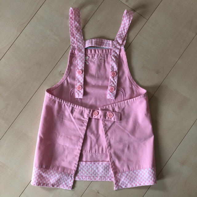 女の子　ピンク　うさぎ　エプロン　110cm キッズ/ベビー/マタニティのキッズ服女の子用(90cm~)(その他)の商品写真