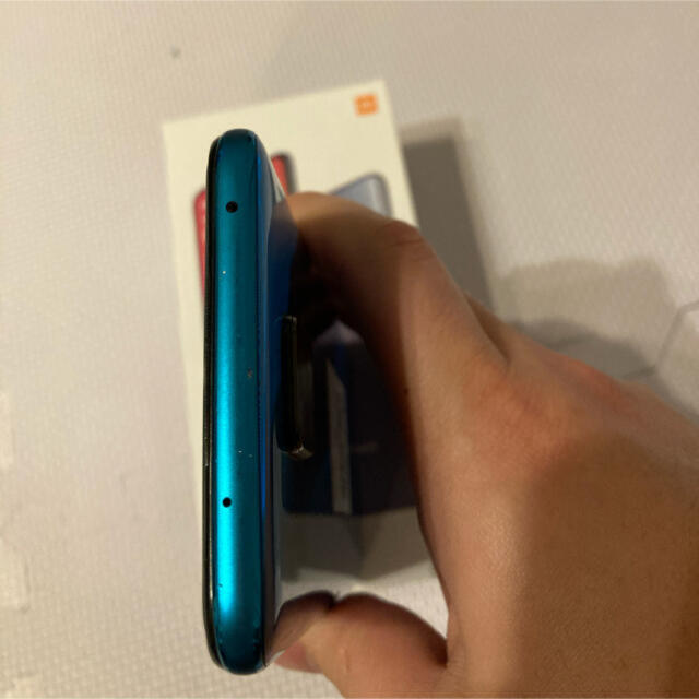 スマートフォン/携帯電話redmi note 9s ブルー 国内版 未使用付属品完備 ガラスフィルムつき