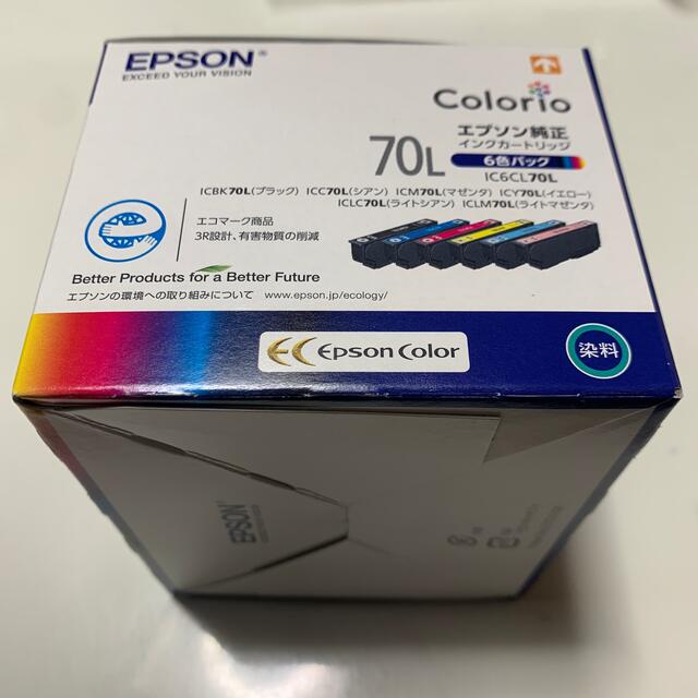 EPSON(エプソン)の6色パック　エプソン純正インクカートリッジ　IC6CL70L さくらんぼ スマホ/家電/カメラのスマホ/家電/カメラ その他(その他)の商品写真