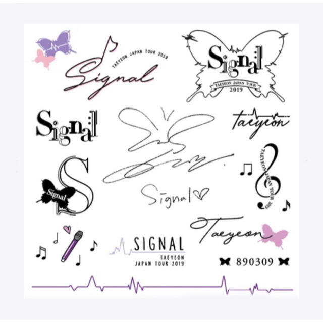 少女時代 - 公式! TAEYEON “Signal” TATOOシール / 少女時代 少女時代 - 公式! TAEYEON “Signal” TATOOシール / 少女時代