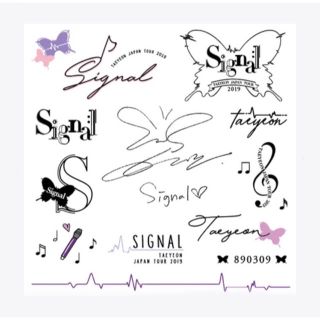 ショウジョジダイ(少女時代)の公式! TAEYEON “Signal” TATOOシール / 少女時代 テヨン(ミュージシャン)