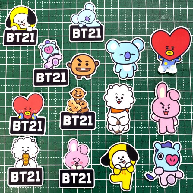 防弾少年団(BTS)(ボウダンショウネンダン)のbt21 フレークシール　ラスト1 インテリア/住まい/日用品の文房具(シール)の商品写真