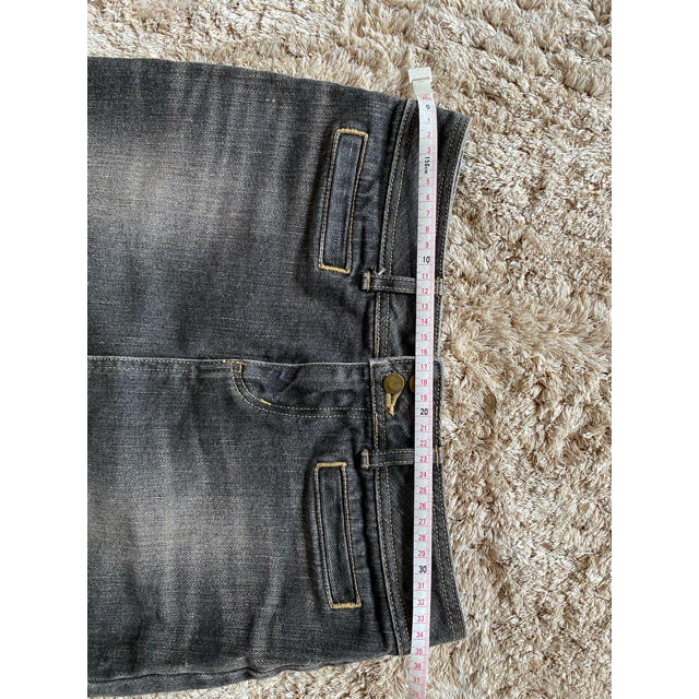 デニムミニスカート デニムスカート　黒デニム レディースのスカート(ミニスカート)の商品写真