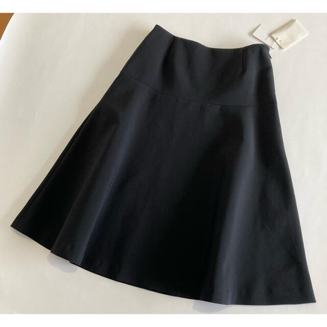 L'Appartement DEUXIEME CLASSE(アパルトモンドゥーズィエムクラス)のAP STUDIO 新品　2.7万　三重織りフレアスカート　36 黒 レディースのスカート(ロングスカート)の商品写真