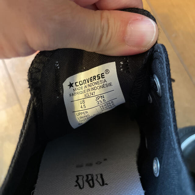 CONVERSEコンバースオールスター黒厚底スニーカー23.5cm試着のみ美品 3