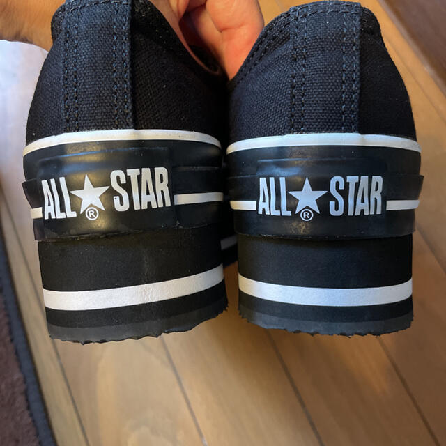 CONVERSEコンバースオールスター黒厚底スニーカー23.5cm試着のみ美品 4