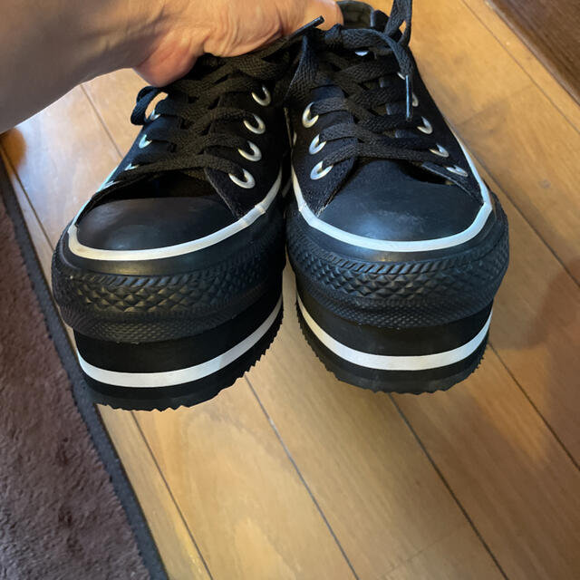 CONVERSEコンバースオールスター黒厚底スニーカー23.5cm試着のみ美品 5