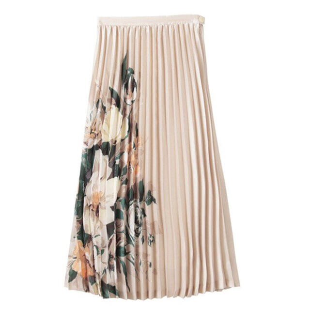 CLANE クラネ PAINTING FLOWER PLEATS SKIRT 1