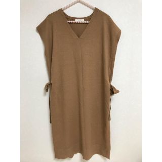 ショコラフィネローブ(chocol raffine robe)のchocol raffine robe キャメル ワンピース グリーンパークス(ひざ丈ワンピース)