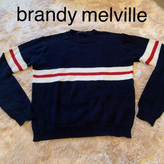 ブランディーメルビル(Brandy Melville)の【美品】brandy melville ボーダーニット セーター(ニット/セーター)