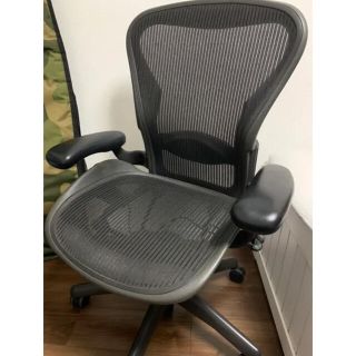 ハーマンミラー(Herman Miller)の【美品】アーロンチェア フル装備 Bサイズ(デスクチェア)