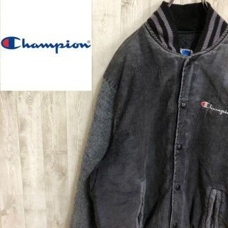 チャンピオン(Champion)のチャンピオン　90s USA製　袖ボアコーデュロイスタジャン　アワードジャケット(スタジャン)