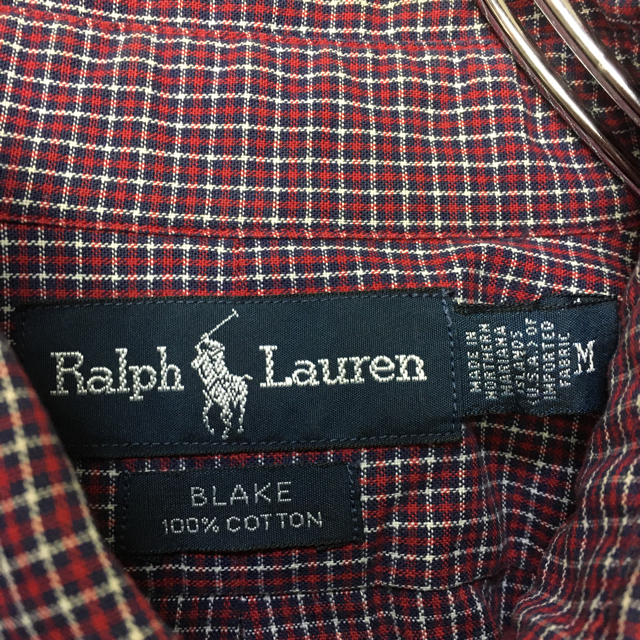 Ralph Lauren - 美品 ラルフローレン 刺繍ロゴ BDシャツ チェック柄 赤 ...