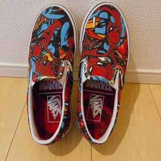 ヴァンズ(VANS)のVANS スリッポン スニーカー　スパイダーマン　限定商品　22.5センチ(スリッポン/モカシン)