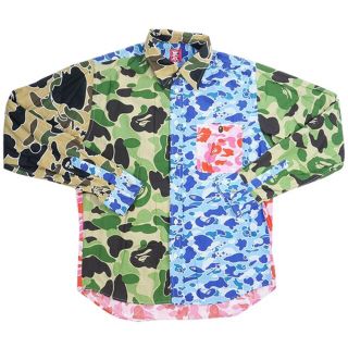 アベイシングエイプ(A BATHING APE)のエイプ クレイジー柄長袖シャツ(シャツ)