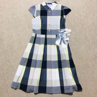 BURBERRY BLUE LABEL(ひざ丈ワンピース ・ イエロー/黄色系)の BURBERRY BLUE LABEL(ひざ丈ワンピース ・ イエロー/黄色系)の