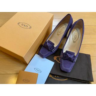 トッズ(TOD'S)のTOD'S スエードパンプス　37(ハイヒール/パンプス)