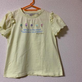 メゾピアノ(mezzo piano)のメゾピアノ   黄色のAラインカットソー(Tシャツ/カットソー)