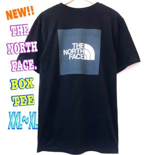 ザノースフェイス(THE NORTH FACE)のXXL ~ XL 新品 ノースフェイス BOX Tシャツ 黒 グレー(Tシャツ/カットソー(半袖/袖なし))