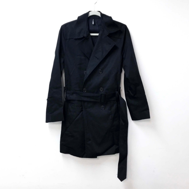 DIOR HOMME - ディオール・オム DIOR HOMME ベルト付き ダブルブレスト DIOR HOMME - ディオール・オム DIOR HOMME ベルト付き ダブルブレスト