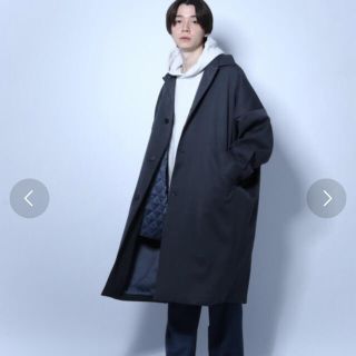 HARE ハレ　リバーシブルビッグステンカラーコート　L