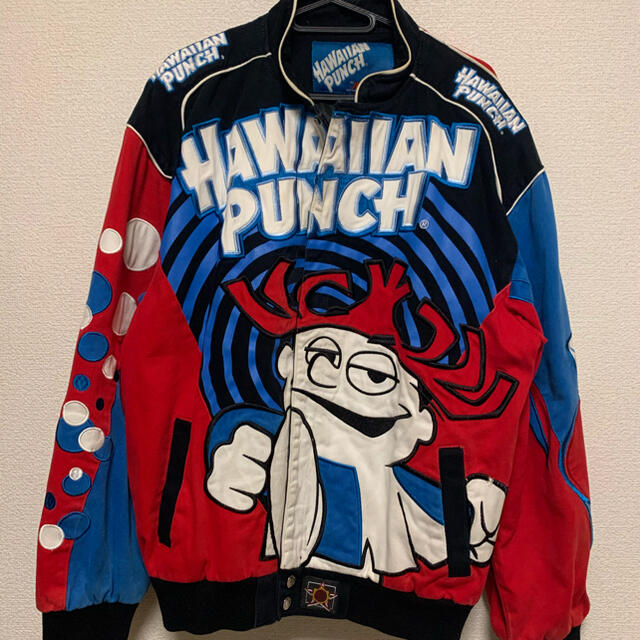 【超お買い得！】 【中古】Hawaiian Punch/90s/総柄/レーシングジャケット スタジャン