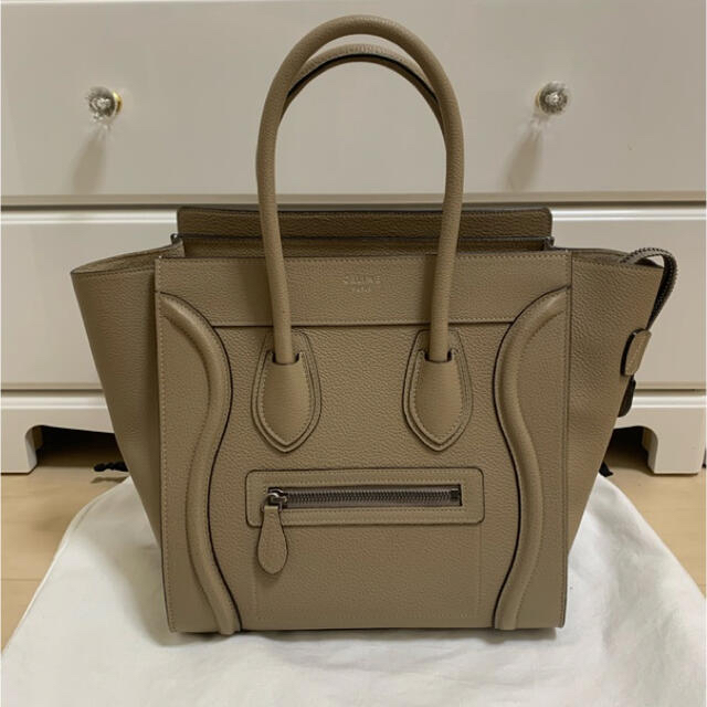 【美品】CELINE セリーヌ ラゲージ マイクロ デューン 旧ロゴ